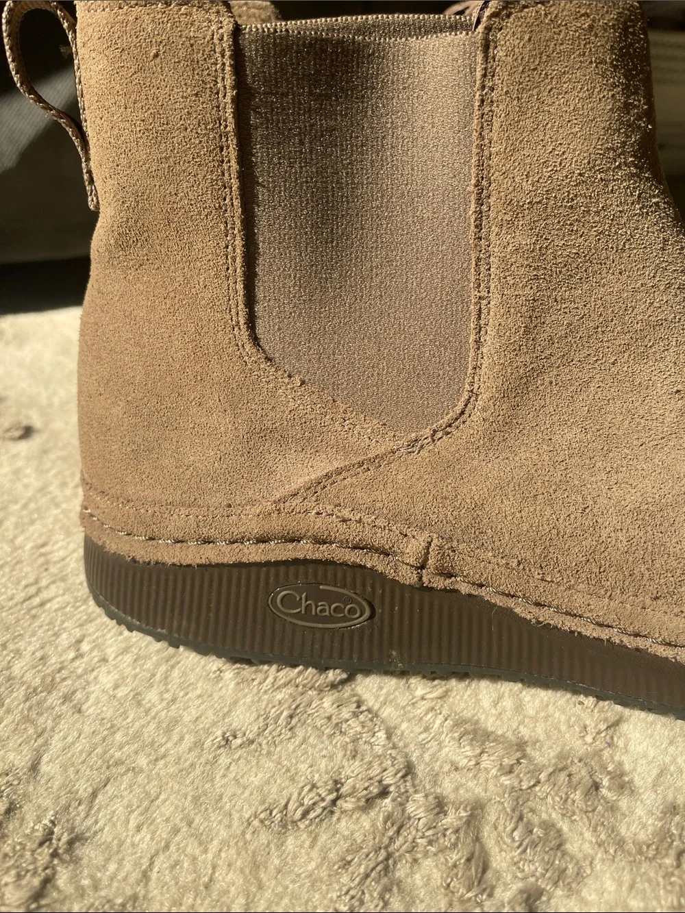 Chaco Suede Chelsea Boot in Brown tan men's size 10